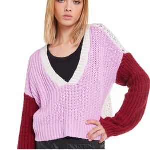 Wildfox Beverly Colorblock Stripe Sweater NEW